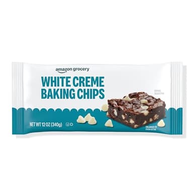 Amazon Grocery, White Creme Baking Chips, 12 Oz