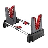 Real Avid Speed Stand | Collapsible Design, Adjustable 10" - 16" Stand for Cleaning & Maintenance | Compact, Portable Range Stand | Lightweight Vise Perfect for Hunting Rifles & Shotguns,Red