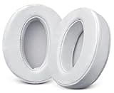 Replacement Ear Pads Cushions for Sennheiser HD 4.50BT / HD 4.50BTNC / 4.50SE / 4.40BT / 4.30G / 4.20S / 458BT / 450 / 450BT / 400S / 350BT, Protein Leather High-Density Foam - White
