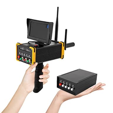 Professional Metal Detector with LCD Screen, Underground Gold Finder Scanner for Gold Silver Copper Diamond, Automatic 360° Search with Carrying Case (Type B)