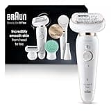 Braun Epilator Silk-épil 9 Flex 9-300 Beauty Set, Facial Hair Removal for Women, Hair Removal Device, Shaver & Trimmer, Cordless, Rechargeable, Wet & Dry, FaceSpa