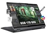 Lenovo IdeaPad Flex 5i 2-in-1 Laptop (14" FHD+ Touchscreen, Intel Core i3-1215U, 8GB RAM, 1TB SSD) Convertible, Fingerprint, Backlit, FHD Webcam, 9-Hr Battery Life, IST Pen, Win 11 Home S Mode, Grey