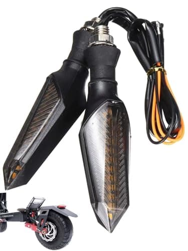 Fankeqi 36-60V Electric Scooter LED Turn Signal Lights, Flowing Turn Signal Lights, Waterproof LED Lights, Suitable for Motorcycle and Off-Road Vehicle Modification Parts