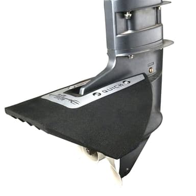 Whale Tail Hydrofoil Stabilizer Universal for 40 to 300 HP Outboard and Outdrive Boat Engines, Silver