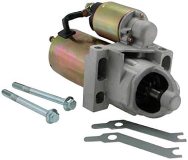 New Mini Starter Monster Torque for Small Big Block SBC BBC 1.7KW! 350 Chevy Street Rod Race Car Hot Rod 3HP 168 Tooth Flywheel Staggered Mount Gear Reduction 10 lbs! Includes Mounting Hardware