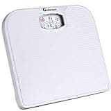 Adamson A21 Analog Scales for Body Weight - Up to 300 LB - New - Anti-Skid Rubber Surface + Large Numbers - Analog Bathroom Scale - Affordable - Durable with 20-Year Assurance