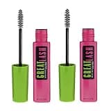 Maybelline Great Lash Washable Mascara Makeup, Volumizing Lash-Doubling Formula That Conditions As It Thickens, Very Black, 2 Count