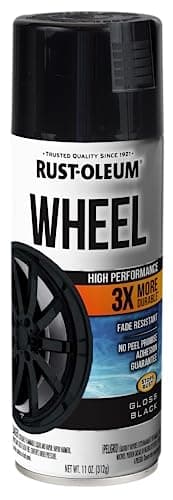 Rust-Oleum 368076 High Performance Wheel Spray Paint, 11 oz, Gloss Black