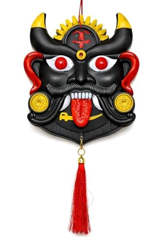 Nazar Battu Evil Eye Wall Hanging for Home Entrance | Hand-Painted Drishti Bommai Decorative Charm | Nazar Suraksha Kavach for Door, Office & Wall Decor