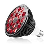 Aumtrly Red Light Therapy Bulb, Red Light Therapy for Body and Face Use, 18 LEDs 660nm Red and 850nm Near Infrared Red Light Therapy Lamp Suitable E26 Socket (Only Bulb)