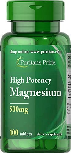 Puritan's Pride Magnesium, 500 mg, 100 Count