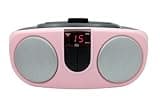 PROSCAN SRCD243 Portable CD Player with AM/FM Radio, Boombox (Pink)