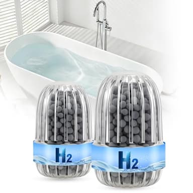 Hydrogen Bath Bombs Beads, Hydrogen H2 Water for Bathing Spa,Foot Bath,face Washing Muscle & Stress Relief Reusable Design 2pack