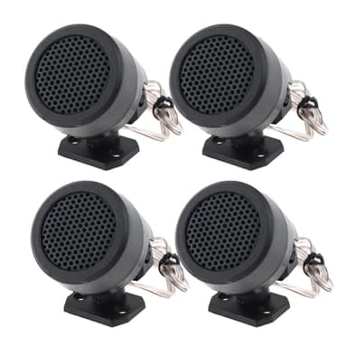 DriSentri 4pcs Dome Tweeters, 12V 500W High Efficiency Car Stereo Speakers, TP-006A Mini Dome Tweeter Speakers for Car Audio System Accessories