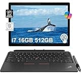 Lenovo ThinkPad X12 Tablet w/Detachable Keyboard (12.3" FHD+ Touchscreen, Intel Core i7-1160G7, 16GB RAM, 512GB SSD, Active Pen) 2-in-1 Business, Enterprise Laptop, Webcam, FP, Backlit KB, Win 11 Pro