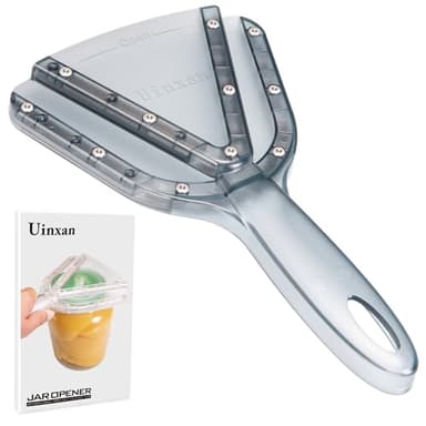 Uinxan Jar Opener for Weak Hand & Seniors with Arthritis,Easy Twist Off Bottle Caps,Patent | Unique Kitchen Gadgets,Handheld Lid Top Open for Elderly/Women/Men (Blue)