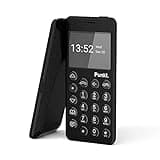 Punkt. MP02 4G LTE Minimalist Mobile Phone - Unlocked Cell Phone with Nano-SIM, Wi-Fi Hotspot, 2GB RAM+16GB Storage, Bluetooth, Digital Security, Multiband - Black