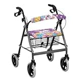 ZOUTAIRONG Easter Egg Bunny Walker Seat Covers for Seniors Easter Decorations Rollator Walkers Accessories for Folding Walker Purple Walker Seat