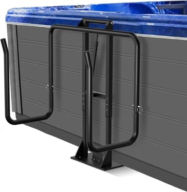 2026 New Upgrade Cover Lifter,Hot Tub Cover Lifter Undermount,Spa Cover Lift,Heavy Duty Cover Lifter Hydraulic Removal System Adjustable Reinforced Brackets,Undermount Design with All Spa Shapes