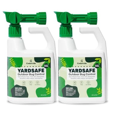 Outdoor YardSafe | Kills & Repels Mosquitoes, Ticks, Fleas, Mites & More with Natural Essential Oils | Family & Pet-Safe | Eco-Friendly | 2 Quarts (64 Oz.)