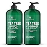 Botanic Hearth Tea Tree Shampoo and Conditioner Set - with 100% Pure Tea Tree Oil, for Itchy and Dry Scalp, Sulfate/Paraben Free - for Men and Women - 16 fl oz each