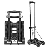 Small Folding Hand Truck with 2 Wheels, Easy to Carry Luggage Cart, Upgraded Trolley Cart, Compact Design of Foldable Dolly, Suitable for Carrying, Travel, Shopping, Office, Airport