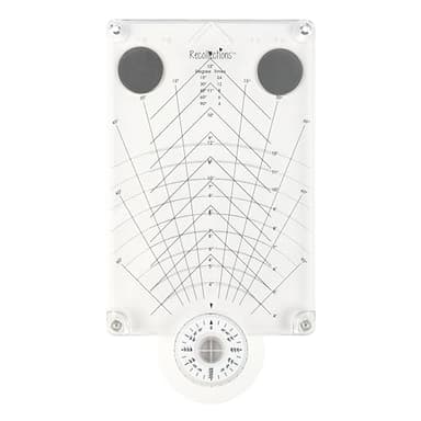 Recollections Rotating Stamping Platform, 360-Degree Symmetry Press for Circular Patterns, White and Clear, 11.13", 1-Pack