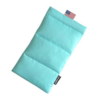 SAFACUS Thermal Phone Case Prevent OVERHEATING in The Sun, Cellphone Pouch for Camping Prevents Freezing, Extends Battery Life, Outdoor Warm Cover Bags for iPhone,Samsung Galaxy Baby Blue