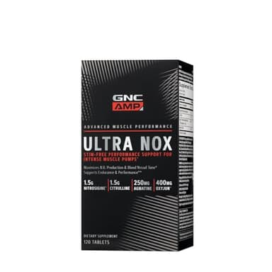 GNC AMP Ultra Nox, Supports Endurance & Performance, Stim-Free, 120 Count