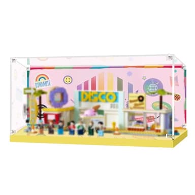 PIPART Acrylic Display Case for Lego 21339 BTS Dynamite, Clear Dustproof Box (Display Case Only, The Model Not Included)