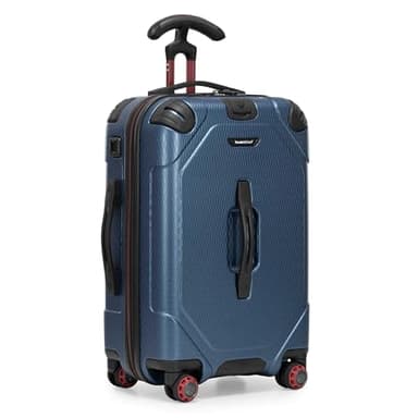 Traveler's Choice Maxporter II Polycarbonate Hardside Trunk with Spinner Wheels, Navy, 22-Inch Carry-on Luggage