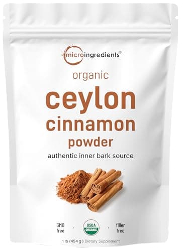 Organic Ceylon Cinnamon Powder, 1 lb | Premium Sri Lanka Source | Sweet & Earthy Flavor | Great for Baking, Cooking & Drinks | Additive Free, Non-GMO, Bulk Supply