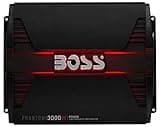 BOSS Audio Systems PD3000 Class D Monoblock Car Amplifier - 3000 High Output, 1 Ohm Stable, High/Low Level Inputs, Hook Up To Subwoofer For Bass