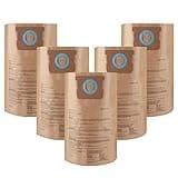 Yours Shop Vac Bags Compatible with DEWALT 6 to 10 Gallon Disposable Filter Bags Replacement for DXVA19-4101 (5 Packs)