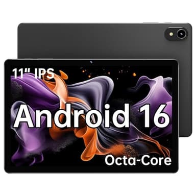ApoloMedia 11" Tablet, 2025 Android 16 with Octa-core Processor, 8GB RAM+128GB ROM(1TB Expandtion), 7000mAh Battery, HD IPS Large tableta,WiFi 6&BT5.0, Support GMS (Case not Included)