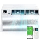 ROVSUN Smart 8000 BTU Through the Wall Air Conditioner with Remote & App Control, Energy Saving Wall AC Unit with Timer for Bedroom, Living Room, Apartment, Dorm up to 350 Square Feet, 115V/60Hz