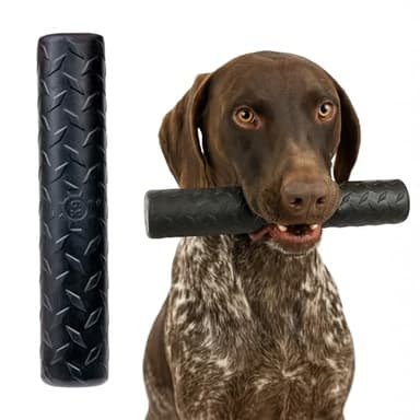 Monster K9 Indestructible Stick Dog Toy - Lifetime Replacement - Durable for Aggressive Chewers - Safe Non-Toxic Natural Rubber - Chew, Tug & Fetch - Tough, Heavy Duty - USA Made - Solid-Core, 9" x 2"
