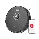 roborock S8 Robot Vacuum and Mop Cleaner, DuoRoller Brush, 6000Pa Suction, ReactiveAI 2.0 Obstacle Avoidance, Sonic Mopping, Auto Lifting Mop, Works with Alexa, Perfect for Pet Hair, Black