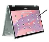 ASUS Flip CM14 Slim 2-in-1 Chromebook in Gray Green 8-core up to 2.05GHz 14in FHD Touchscreen 4GB DDR4 64GB Emmc WiFi Chrome OS (CM1402 – Renewed)