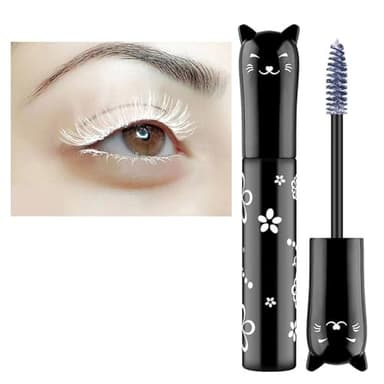 LGSZGDCN White Lashes volume mascara Extensions Makeup Lash Waterproof Fast Dry Eyelashes Curling Lengthening Primer Party Stage Use