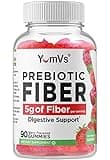 Yum-Vs - Prebiotic Fiber Gummies for Adults & Kids - 5g Digestive Aid Gummy Fiber Supplement - Keto Friendly Prebiotic Daily Fiber Supplement for Women & Men - No Sugar Added Dietary Fiber (90 Count)