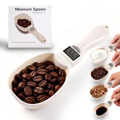 Handheld Electronic Measuring Spoon, Digital Measuring Spoon with Unit Conversion Function 800g/0.1g High Precision, LED Display, 2026 New Food Scale Scoop for Weighing Baking Cooking