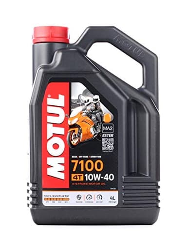 Motul 7100 4T 10W-40 Full Synthetic Motorcycle Oil | Ester-Based Engine Protection, Optimized Power Delivery & Race-Grade Gearbox Performance API SP/JASO MA2