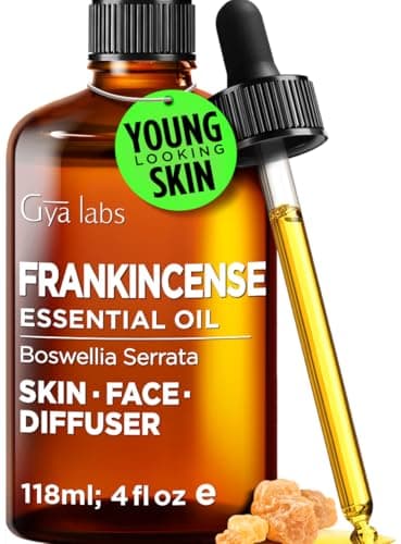 100% Pure Frankincense Essential Oil - 4 Fl Oz - Frankincense Oil for Hair, Skin, Diffuser, Aromatherapy & DIY Candle Making Scent