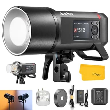 GODOX AD600 Pro II AD600Pro II Outdoor Flash Strobe, 2.4G TTL Studio Flash HSS 1/8000s, 40W Bi-Color Modeling Light, 2600mAh Lithium Battery, for Canon Nikon Sony Olympus Fuji Panasonic Leica Pentax
