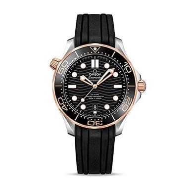 Omega Seamaster Automatic Steel & 18kt Sedna Gold Black Dial Men's Watch 210.22.42.20.01.002