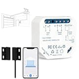 LoraTap Smart WiFi Garage Door Opener Controller, Wireless Remote Control Switch Timer Open/Close Monitor, Smart Life App Control, Voice Control, Works with Alexa and Google Home, No Hub Required