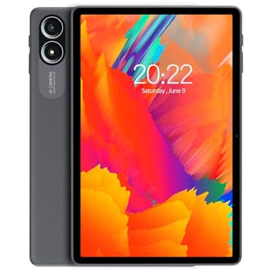 PRITOM 11'' Tablet Android 14, Octa-Core, 128 GB, FHD IPS Display, 5GHz WiFi6, Tablet with Leather Case, 8000mAh Long Battery Life, Bluetooth, Double Box Speakers, Solid Gray, TAB15