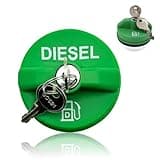 10591D Locking Diesel Cap 9MGC791 MGC791 for Chevy Chevrolet Ford Silverado Express C3500 K3500 Dodge Ram 3500 W350 D350 Ford F250 E350 GMC Sierra Savana 31778D Diesel Lockable Fuel Tank Cap