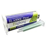 Bigbong Epoxy Adhesive 50ml 2-Part Transparent Epoxy Glue Adhesive Granite Marble Tile Bonding Concrete Wood Plastic Joining 1:1 Mix Ratio Two-Part Epoxy AB Glue Two-Component & 2pcs Mixing Nozzles